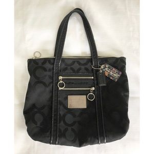 Black Poppy Coach bag